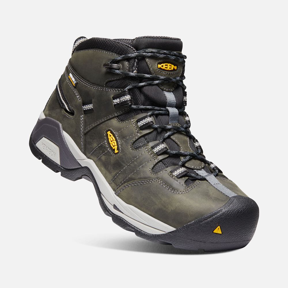 Keen Arbetskängor Herr Mörk Olivgröna - Detroit Xt Waterproof (Steel Toe) - 568942IUC